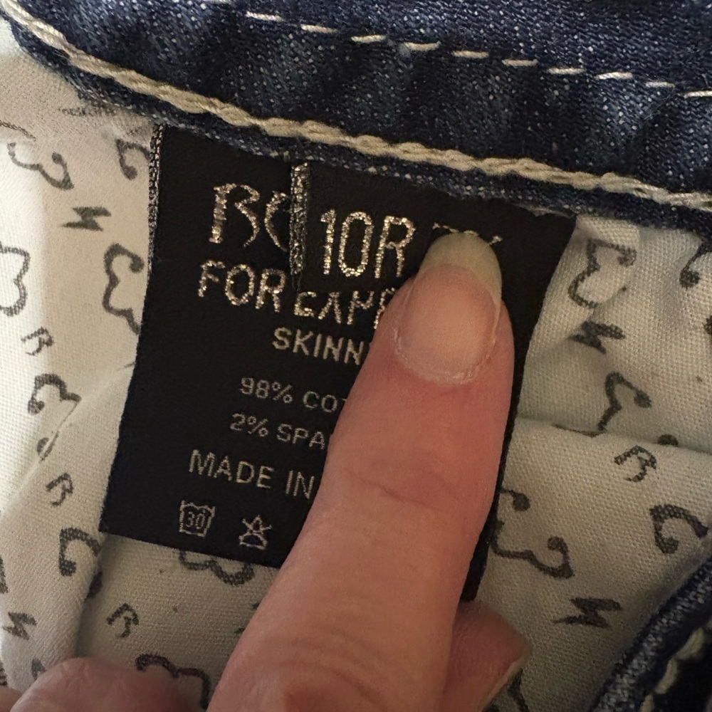 Skinny Mid-Rise Jeans in Dark Blue Wash - Picture 4 of 6